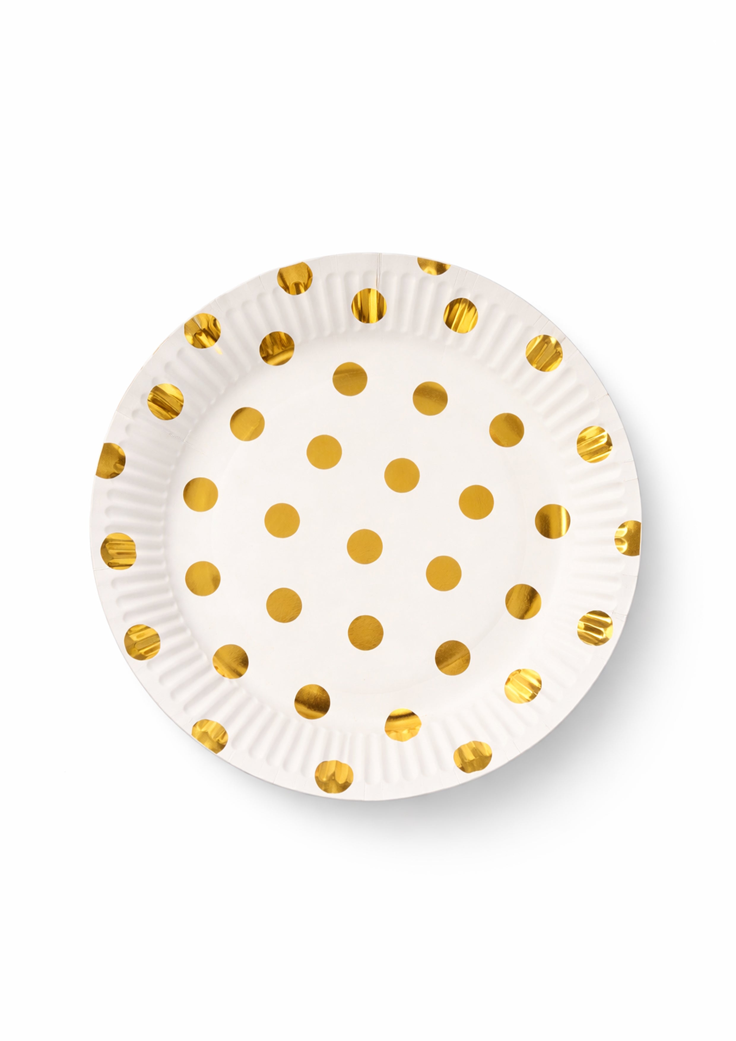 Large 'Golden Polka Dots' Plates Pack